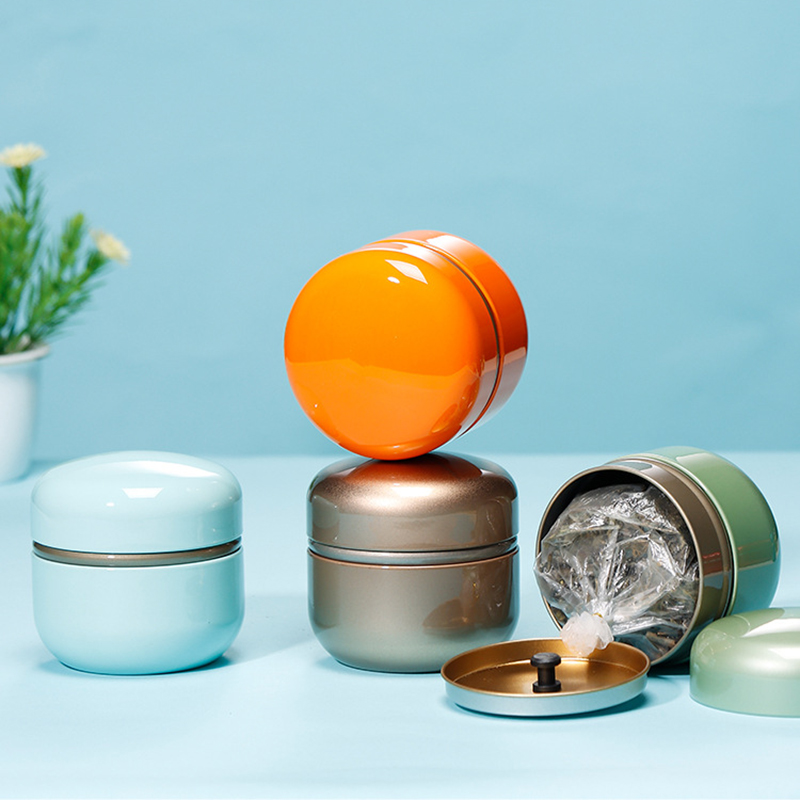Tin Container Lid - Lata de armazenamento de chá de