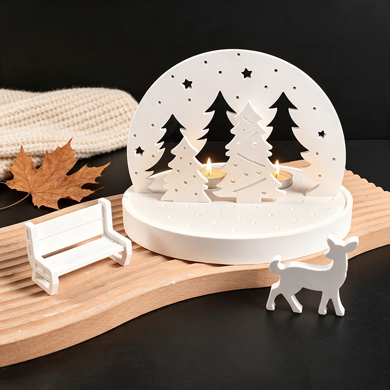 Candle Making Kits - Moldes de Silicone para Suporte de