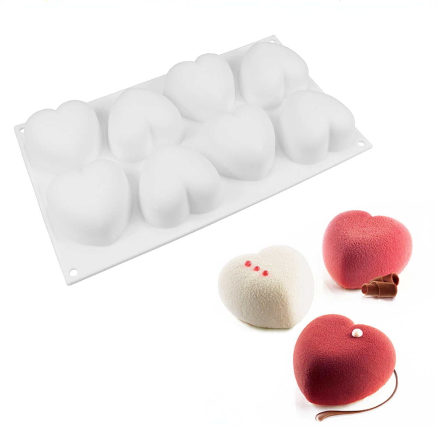 Candle Making Kits - Amor coração silicone sabão molde artesanal