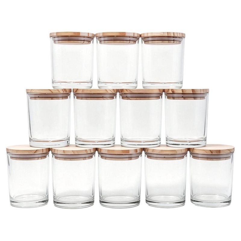 Candle Making Jars With Lids - ABRU – Conjunto de 12 potes