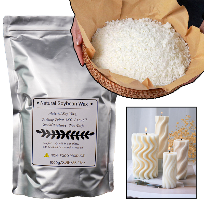 1000g 500g 250g 100g cera de s - Candle Making Kits avaliação e preço