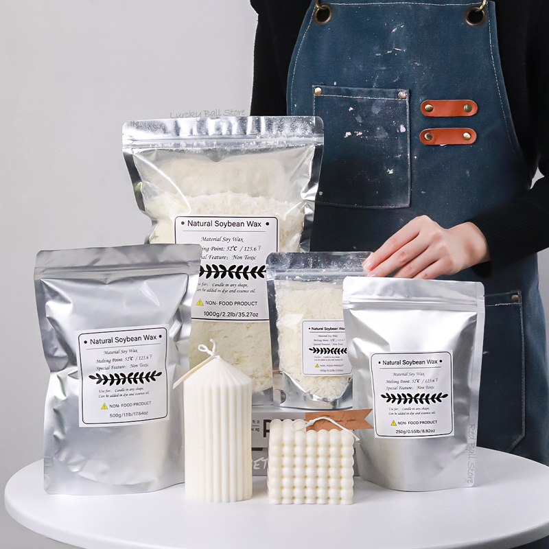1000g 500g 250g 100g cera de s - Candle Making Kits avaliação e preço