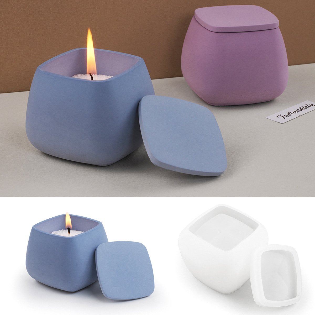 Molde de silicone para jarra d - Candle Making Jars With Lids avaliação e preço