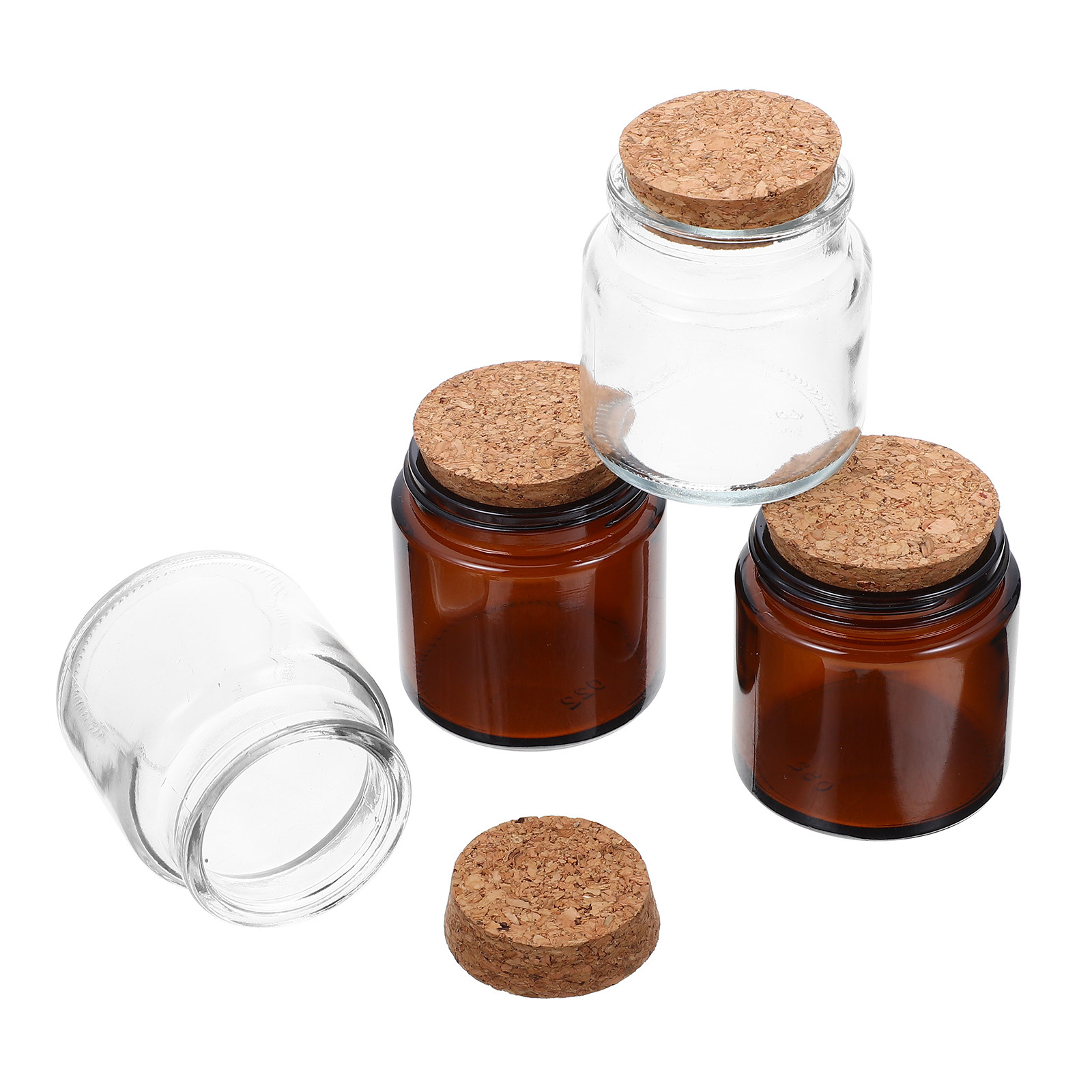Conjunto de 4 potes de vidro d - Candle Making Jars With Lids avaliação e preço