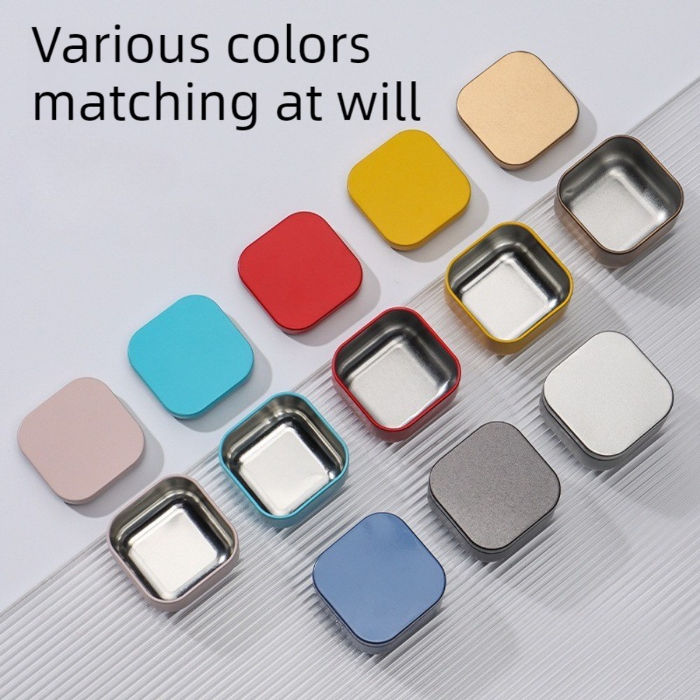 20PCS Potes de Metal Quadrados - Tin Container Lid avaliação e preço