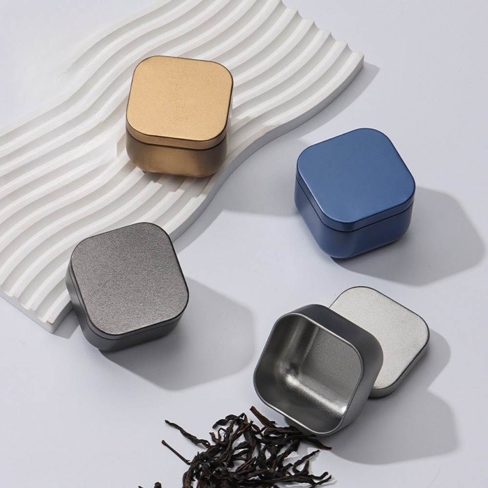 20PCS Potes de Metal Quadrados - Tin Container Lid avaliação e preço