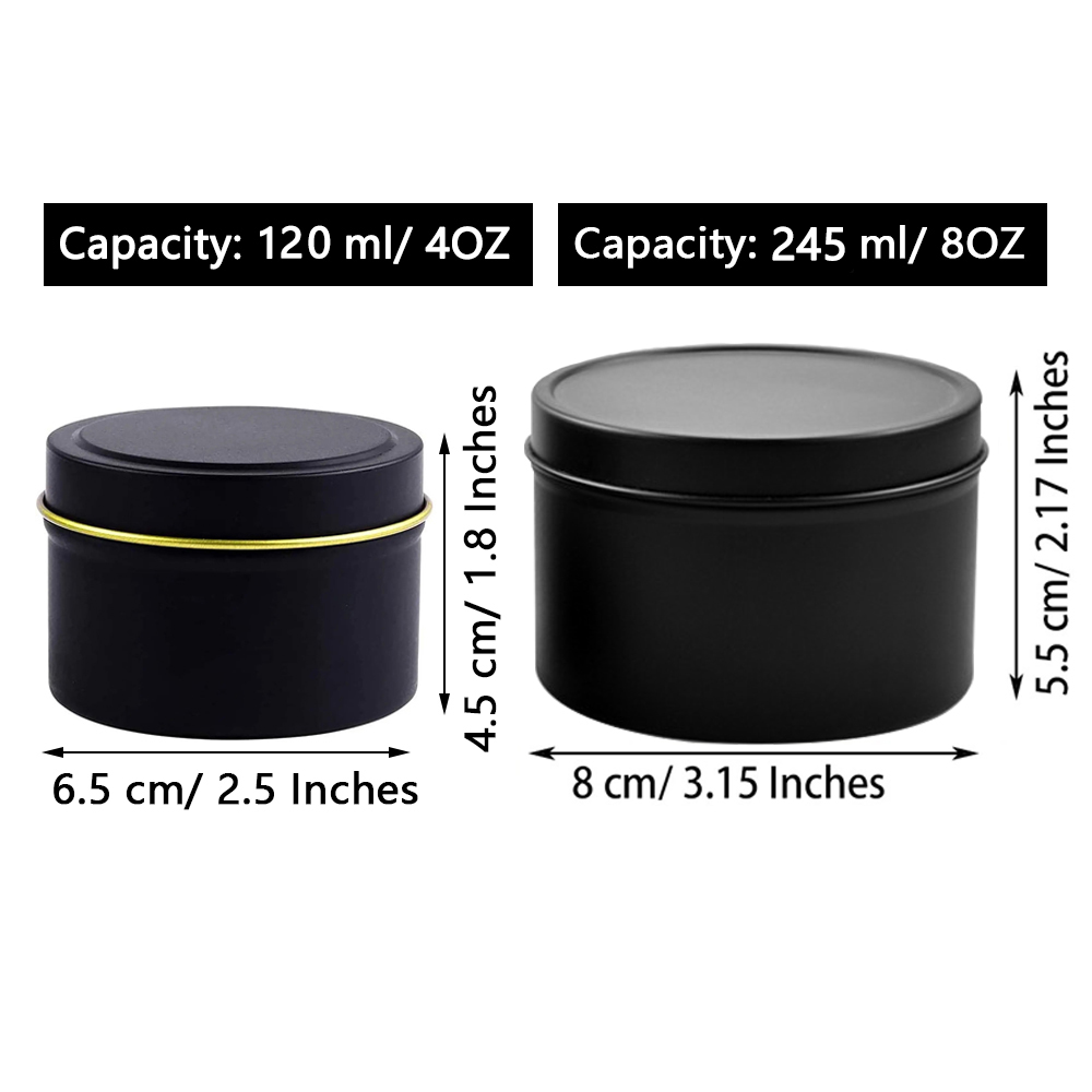 Latas de vela de 4 onças/8 onç - Candle Making Jars With Lids avaliação e preço