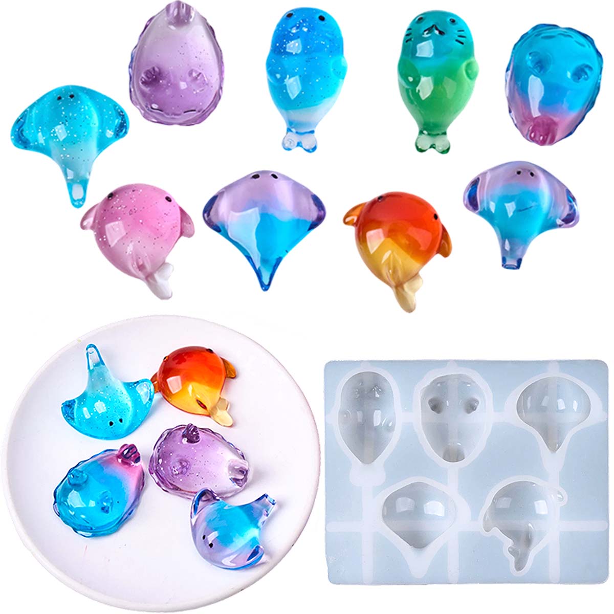 Molde de Silicone 3D de Raia M - Candle Making Tutorial avaliação e preço
