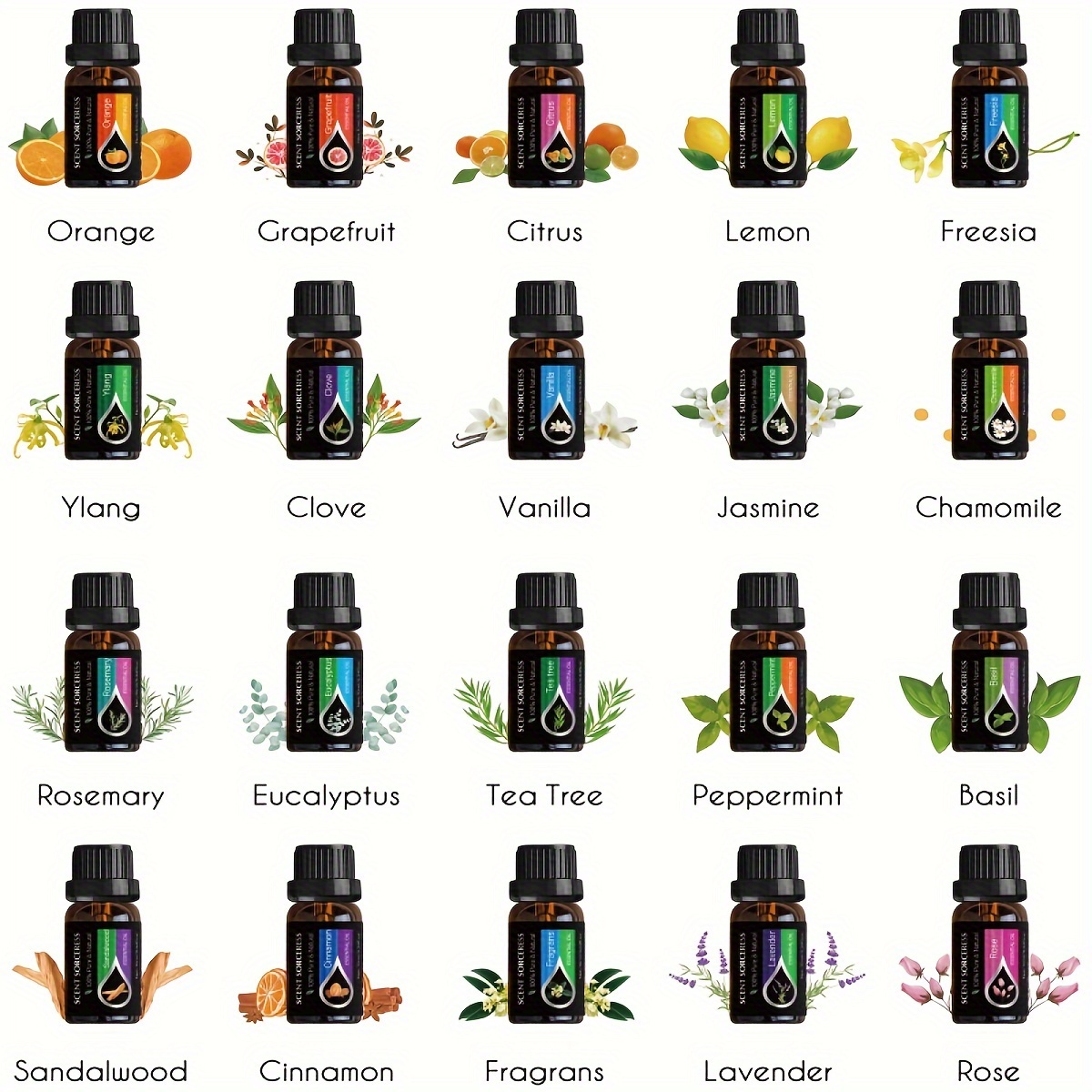 Conjunto de 20 Peças de Óleos  - Candle Making Kits avaliação e preço
